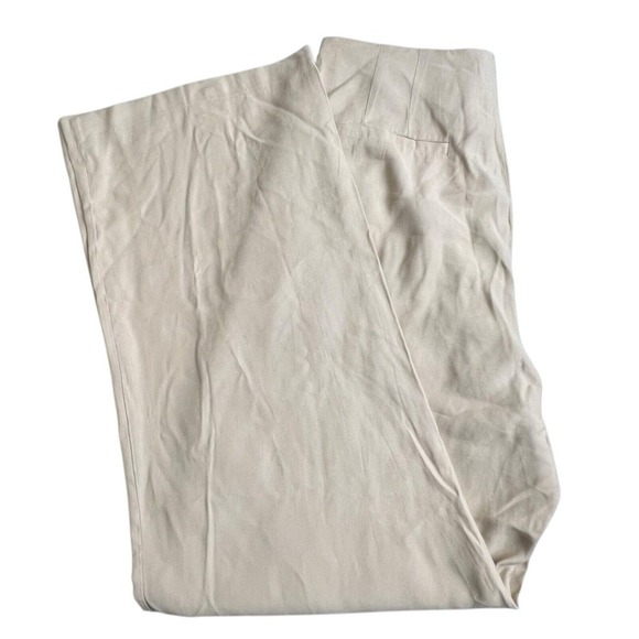 Lioness Womens Large Tan High Rise Pleated Wide Leg‎ Trouser Pants NWOT - Picture 1 of 8